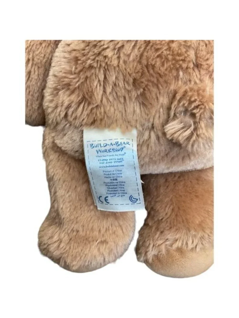 Build A Bear Happy Hugs Teddy Plush Stuffed Animal Light Brown Soft 15